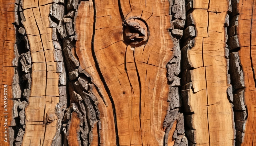 Sticker  Natural beauty of weathered wood