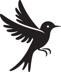 Bird Silhouette. Hamming bird silhouette. Vectorial illustrations of various bird silhouettes