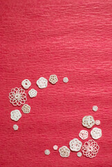 水引細工を用いた和風背景