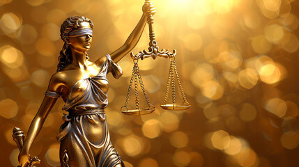 Scales of Justice symbolize fairness, balance, and impartiality, depicted in front of a grand court hall. This image embodies the principles of law, justice, and ethical judgment