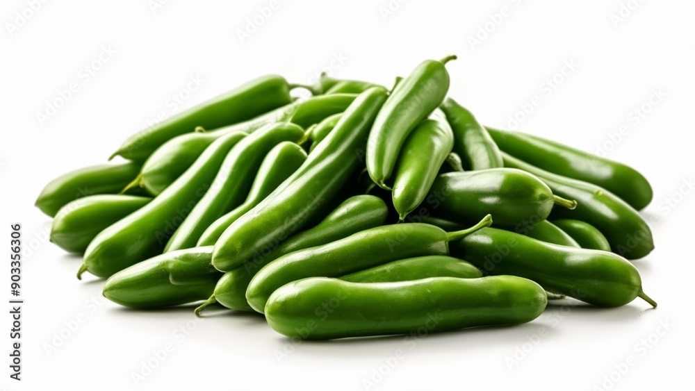 Canvas Prints  Bright green bell peppers fresh and ready for culinary adventures