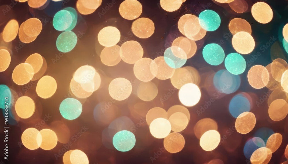 Canvas Prints  Bright and cheerful bokeh lights