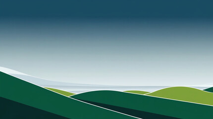 Obraz premium Solitary Horse in Rolling Hills