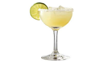 Margarita cocktail on transparent background 