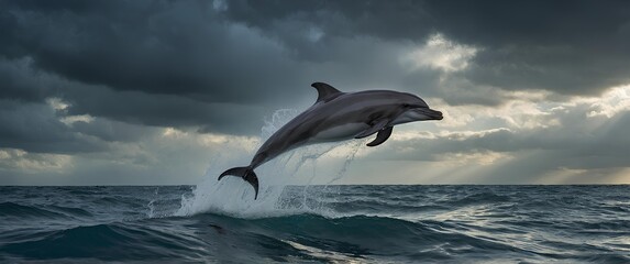 Fototapeta premium dolphins in the sea