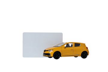 PNG, traffic rules with cars, isolated on white background.