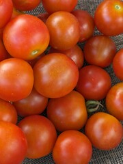 red tomatoes background