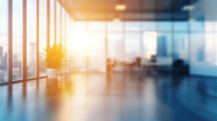 Fototapeta premium blurred background of modern office