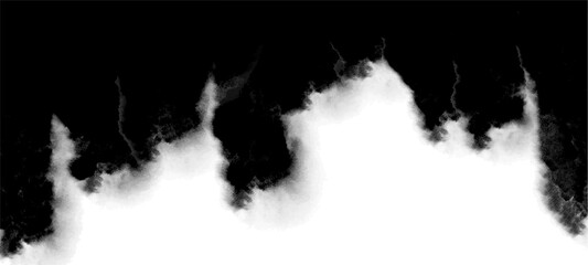 墨のにじみ、黒の水彩グラデーション、手書き風、和風の背景、バナー、コピースペース、テンプレート。