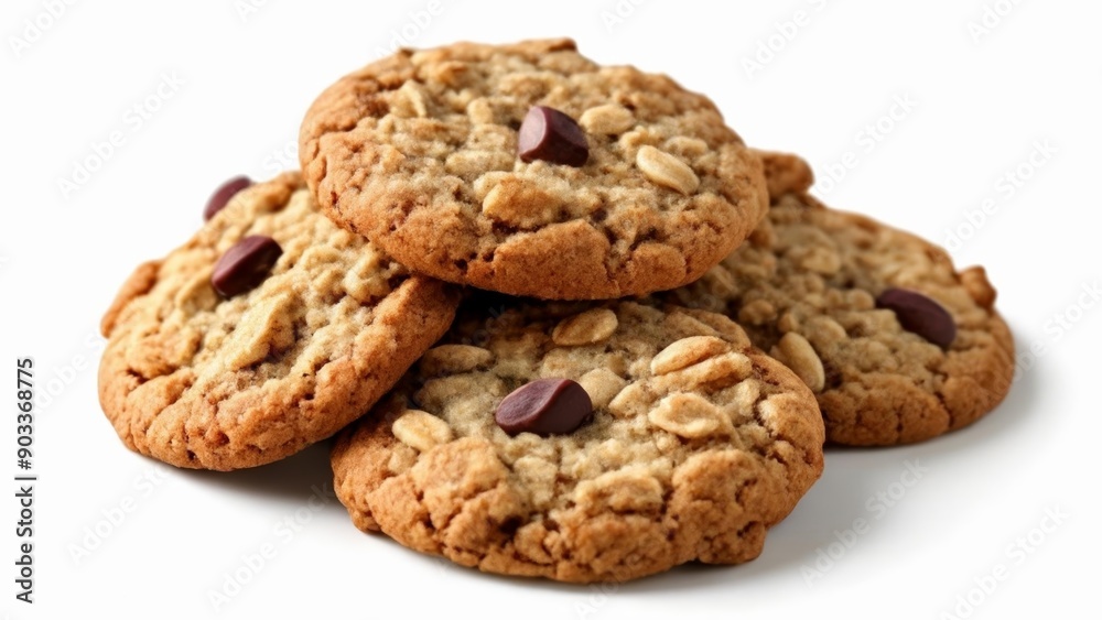 Sticker  Deliciously baked nutty chocolate chip cookies