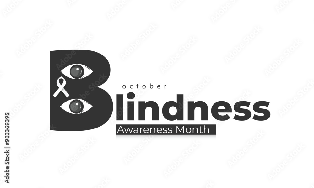 Wall mural Blindness awareness month. background, banner, card, poster, template. Vector illustration.