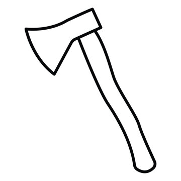 recommend clip art: Axe vector. Axe cross outline