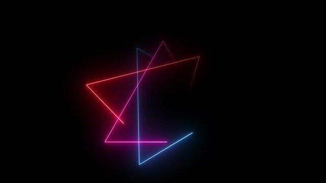 glowing neon light saber frame animation.