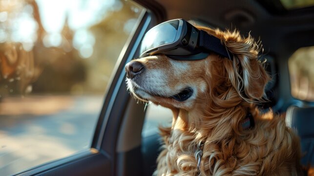 Pawsome Adventures: Dog's VR Drive through the City