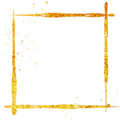 Obraz premium 背景素材_ラメグリッター_筆_四角