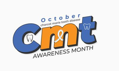 Charcot Marie tooth disease awareness month. background, banner, card, poster, template. Vector illustration.