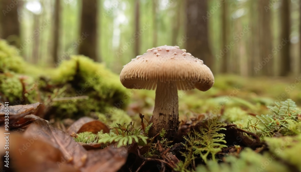 Poster  Natures delicate beauty in the forest floor