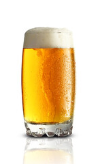 glass full mug with beer