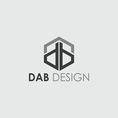DAB Letter Logo Design. Creative Modern D A B Letters icon vector Illustration.