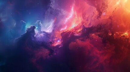 Colorful space galaxy cloud nebula. Stary night cosmos. Universe science astronomy. Supernova background wallpaper 