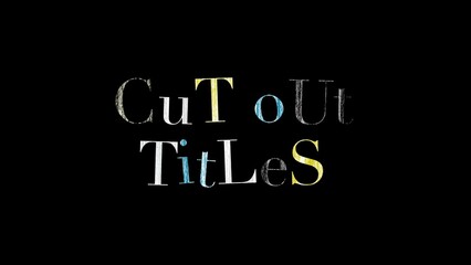 Cut Out Collage Type Letter Shake