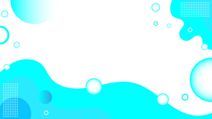 abstract banner background with blue shapes and geometric shapes. vector illustration