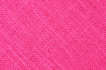 pink hemp viscose natural fabric cloth color, sackcloth rough texture of textile fashion abstract background