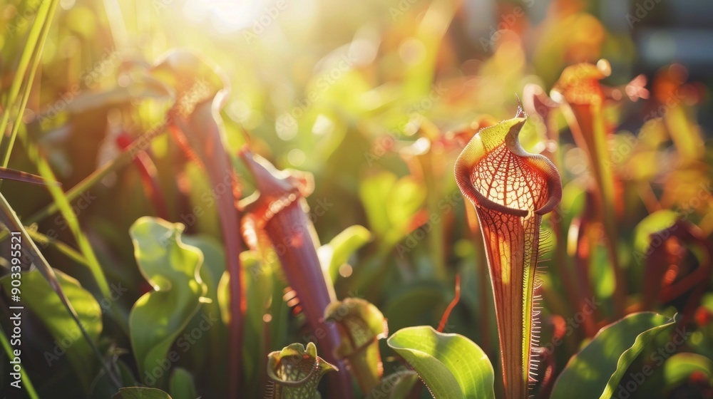 Poster Pitcher Plants in Sunlight