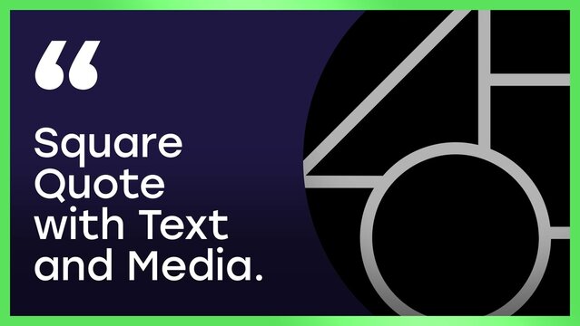 Quote with Text and Media