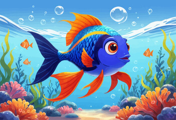 Fototapeta premium Underwater Adventure with Nemo and Friends