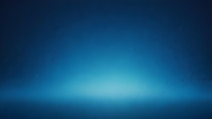 Obraz premium Blue gradient background grainy glowing blue light on dark backdrop noise texture effect, Dark gradient Blue abstract background for product montage or text backdrop design