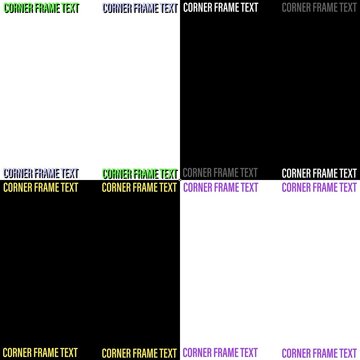 Square Corner Frame Text