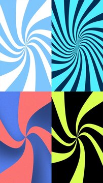 Vertical Animated Twirl Background Loop