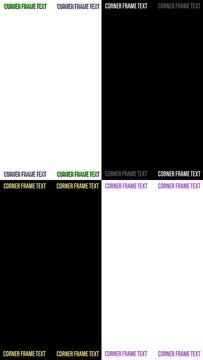 Vertical Corner Frame Text