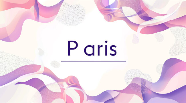 abstract background with text of Paris