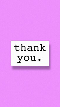 Vertical Stop Motion Text Label Card with Shadow