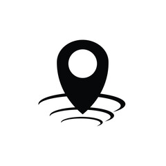 pin point search map logo icon