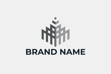 Fototapeta premium 3D Building Logo Design