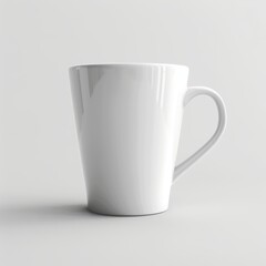 Obraz premium white coffee cup mockup with white background