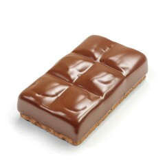 Obraz premium chocolate bar isolated on white background
