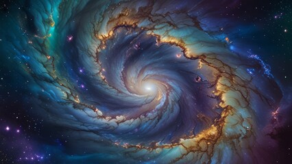 Galactic smoke vortex background