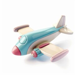 cute airplane icon isolated on white background