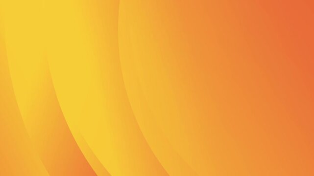 Minimalist orange gradient animation with curved shapes, minimalist background for looping video animation.