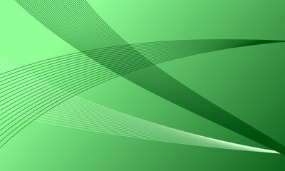 green lines wave curves on soft gradient abstract background