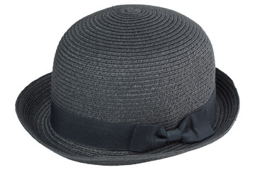 黒い帽子（straw hat)