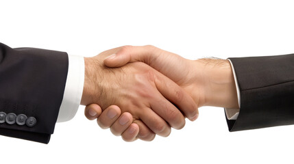 Obraz premium Handshake on transparent background