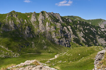 Limestone mountains landscape