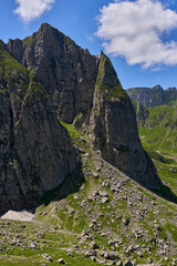 Limestone mountains landscape
