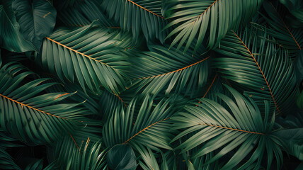 Beautiful natural background with textured  leaves