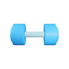 3d illustration of sports dumbbell icon